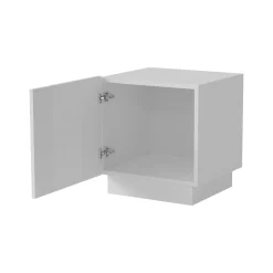 Comodino in legno bianco 47x40x44h cm - Set di 2 comodini Revo