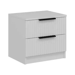 Comodini > Dmora Comodino in legno 72x42x77h cm - Ismael Bianco