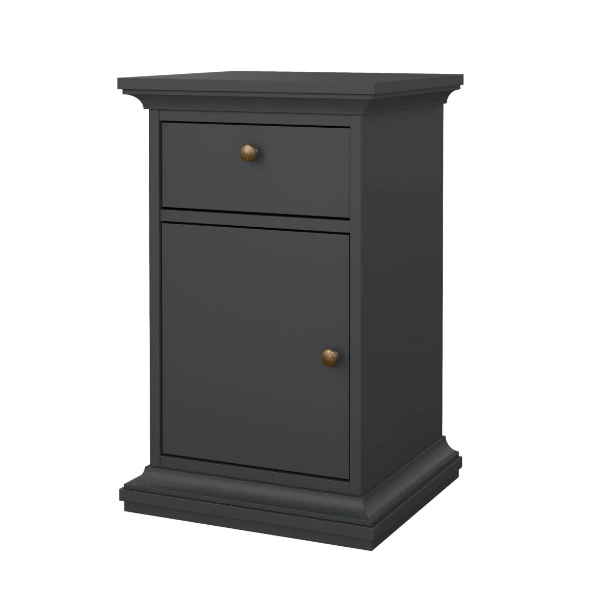 Comodini > Dmora Comodino in legno 50x39x72h cm - Antenati Grigio