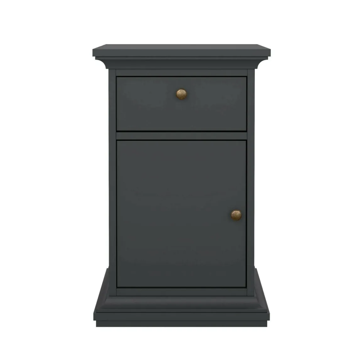 Comodini > Dmora Comodino in legno 50x39x72h cm - Antenati Grigio