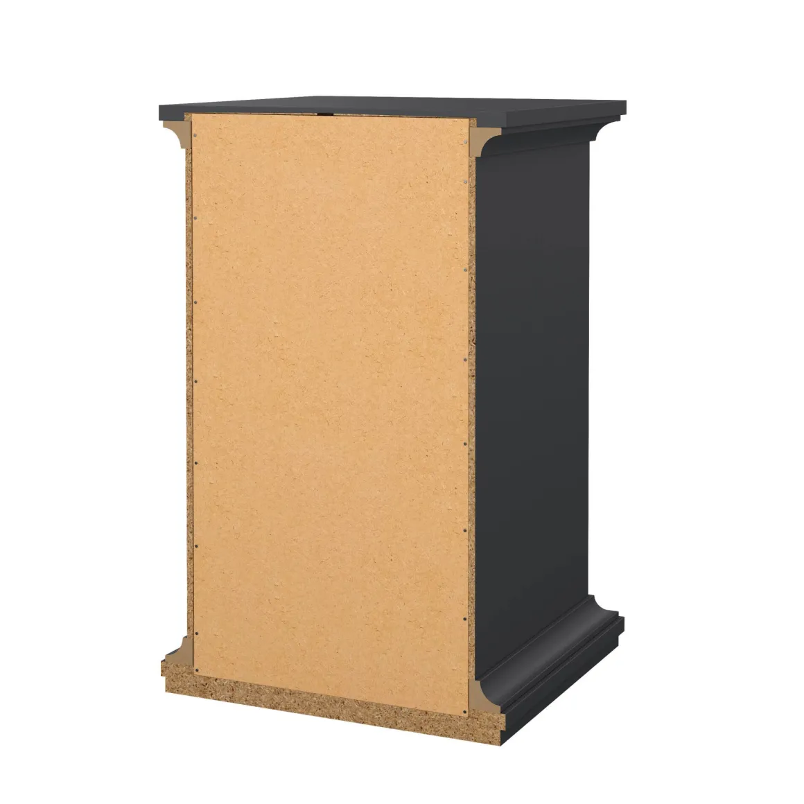 Comodini > Dmora Comodino in legno 50x39x72h cm - Antenati Grigio