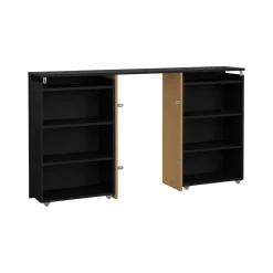 Comodini > Dmora Comodino in legno 144x26x79h cm - Arnaboldi Nero