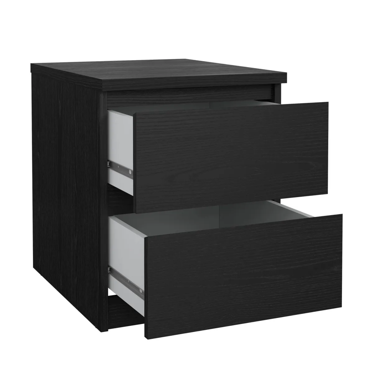 Comodini > Dmora Comodino in legno 50x40x49h cm - Daiki Nero