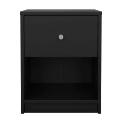 Comodini > Dmora Comodino in legno 37x30x48h cm - Kastri Nero