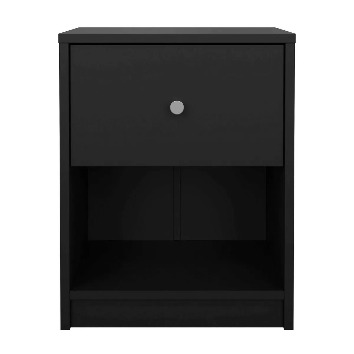 Comodini > Dmora Comodino in legno 37x30x48h cm - Kastri Nero
