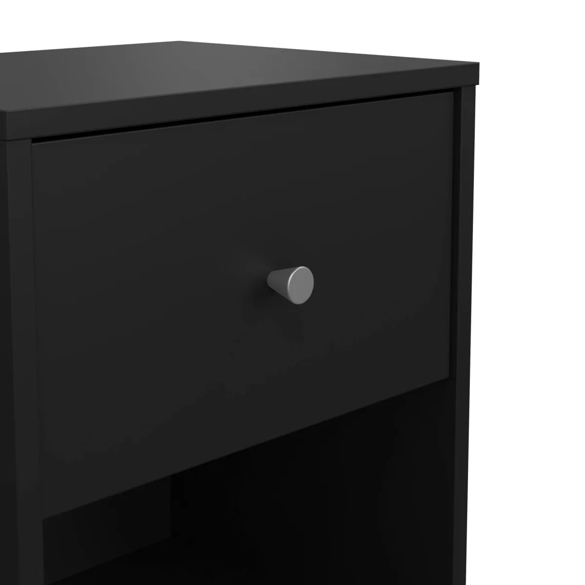Comodini > Dmora Comodino in legno 37x30x48h cm - Kastri Nero