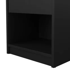 Comodini > Dmora Comodino in legno 37x30x48h cm - Kastri Nero