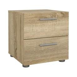 Comodini > Dmora Comodino in legno quercia 52x45x46h cm - Noul Marrone Quercia