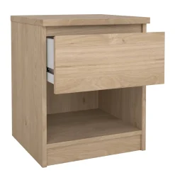 Comodini > Dmora Comodino in legno rovere 40x40x49h cm - Scolastica Marrone Rovere