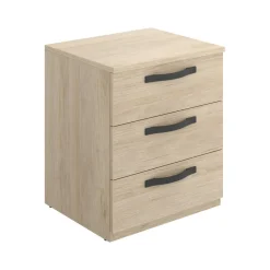 Comodini > Dmora Comodino in legno rovere 50x40x49h cm - Azar Marrone Rovere