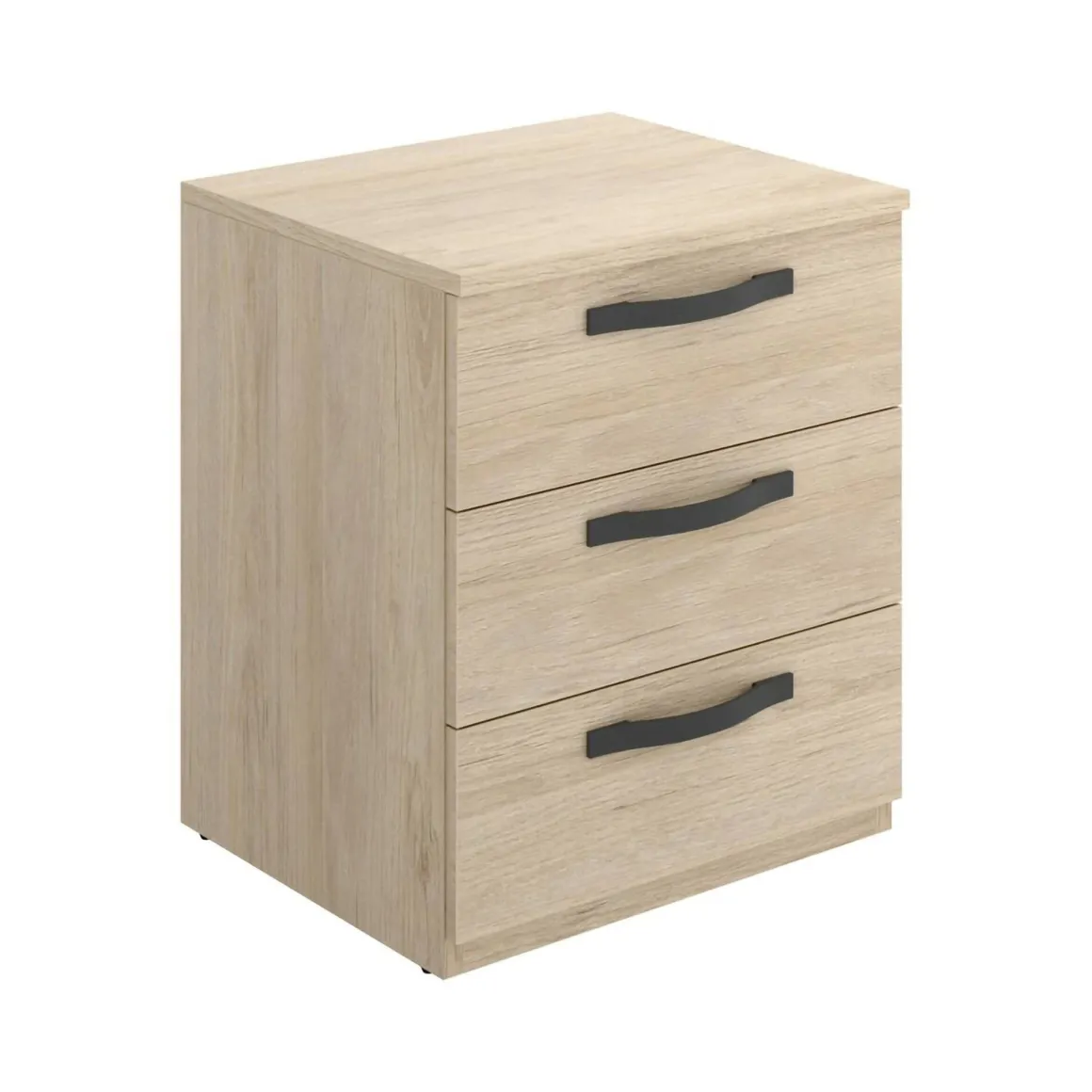 Comodini > Dmora Comodino in legno rovere 50x40x49h cm - Azar Marrone Rovere