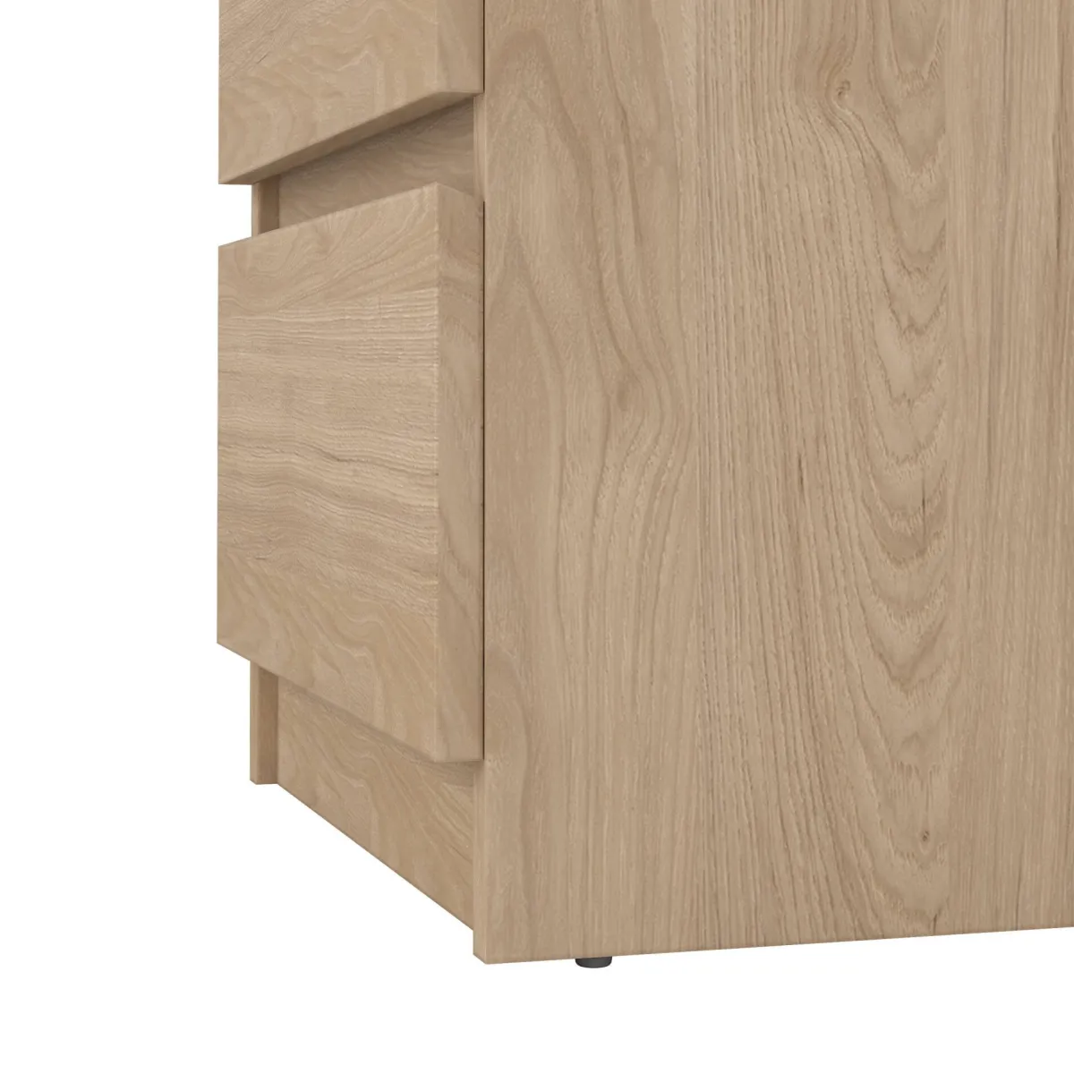 Comodini > Dmora Comodino in legno rovere 50x40x49h cm - Azar Marrone Rovere