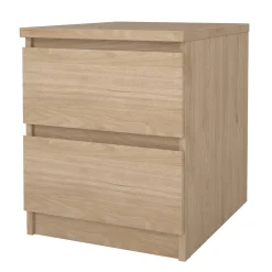 Comodini > Dmora Comodino in legno rovere 50x40x49h cm - Azar Marrone Rovere