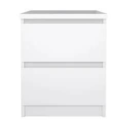 Comodino minimal bianco lucido 50x40x49h cm - Azar