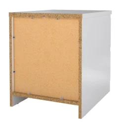 Comodino minimal bianco lucido 50x40x49h cm - Azar