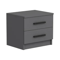 Comodino moderno antracite 50x47x40h cm - Iune