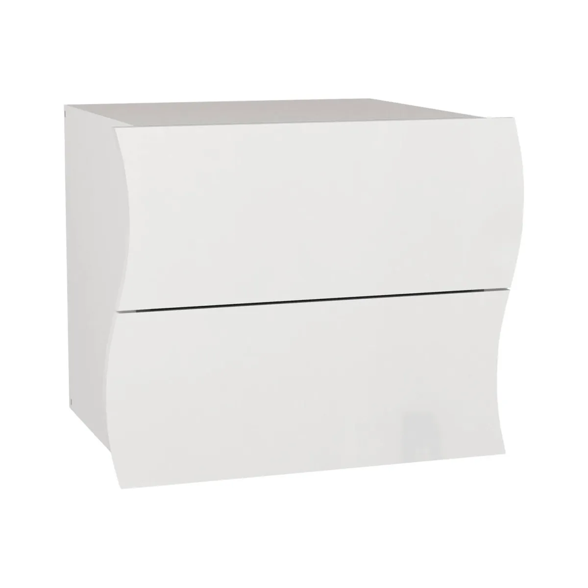 Comodini|Camera Da Letto > Dmora Comodino moderno 50x40x41h cm - Thanatos Bianco Lucido