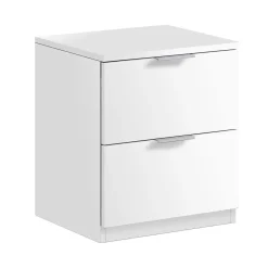 Comodino moderno bianco 38x33x45h cm - Artiglio
