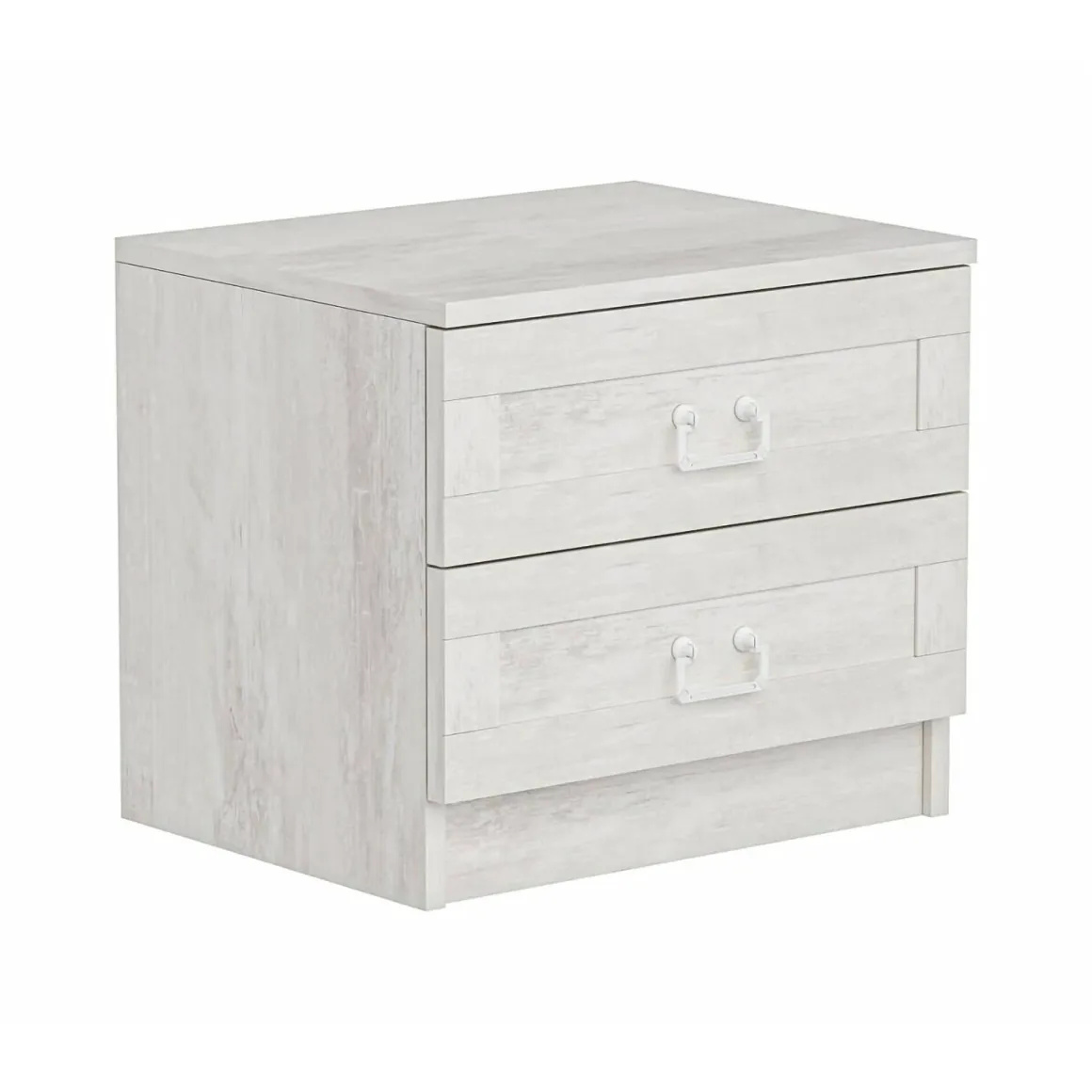 Comodino moderno bianco 54x47x40h cm - Ludovic