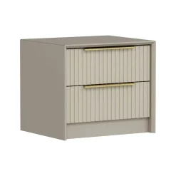 Comodino moderno cemento 53x45x45h cm - Moke