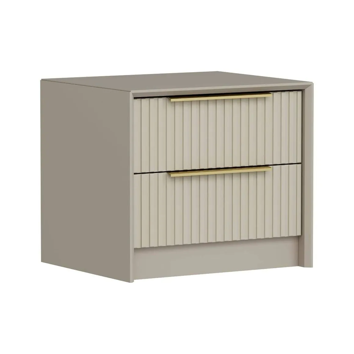 Comodino moderno cemento 53x45x45h cm - Moke