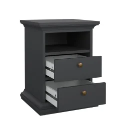 Comodino moderno grigio 43x40x58h cm - Alichin