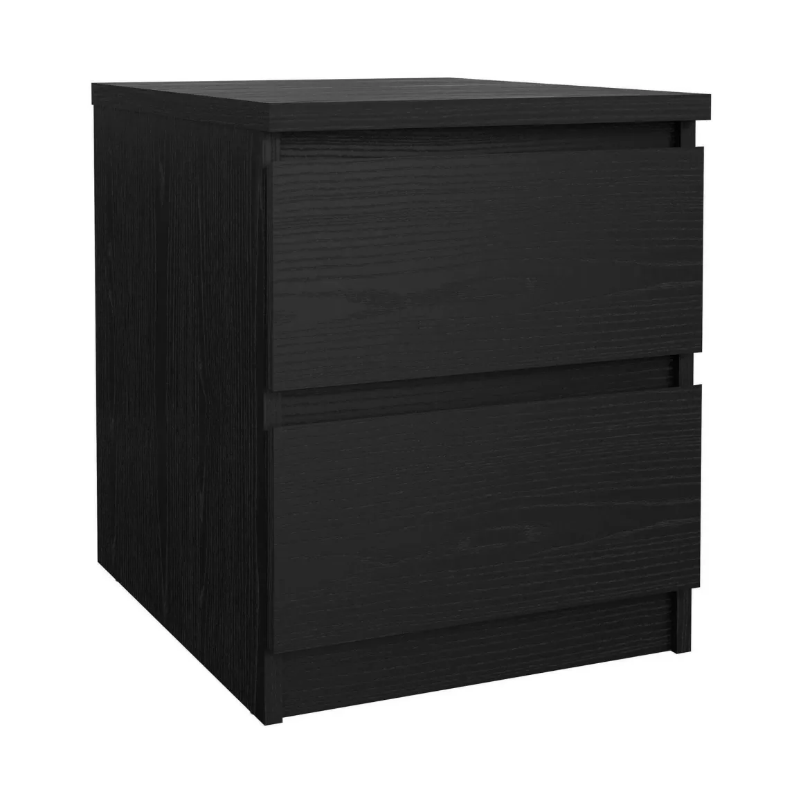 Comodino moderno nero 50x40x49h cm - Azar