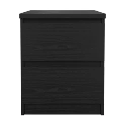 Comodino moderno nero 50x40x49h cm - Azar