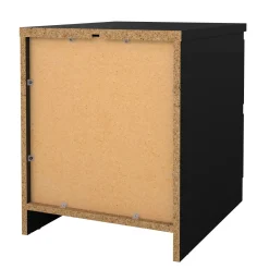 Comodino moderno nero 50x40x49h cm - Azar
