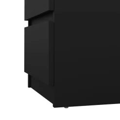 Comodino moderno nero 50x40x49h cm - Azar