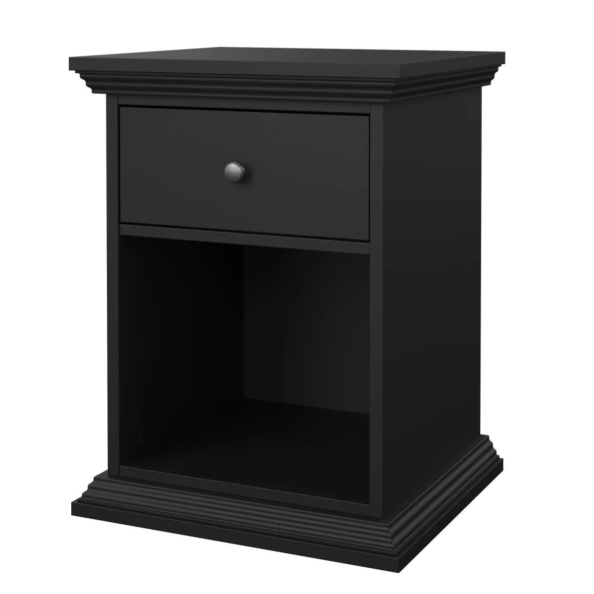 Comodini > Dmora Comodino moderno 47x43x63h cm - Pascal Nero