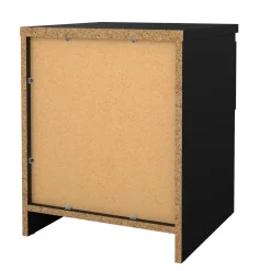 Comodino moderno nero 40x40x49h cm - Scolastica