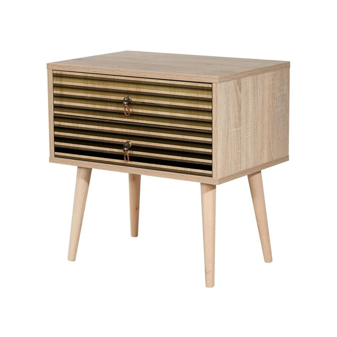 Comodino moderno quercia 60x40x61h cm - Ompong