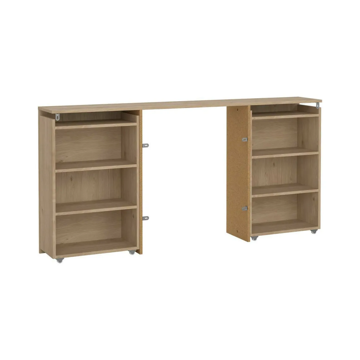 Comodini > Dmora Comodino moderno rovere 37x30x48h cm - Kastri Marrone Rovere