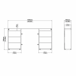 Comodini > Dmora Comodino moderno rovere 37x30x48h cm - Kastri Marrone Rovere