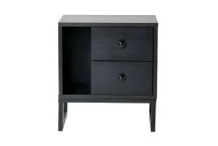 Comodini > Dmora Comodino Rhiannon, 45x30 h50 cm, Nero