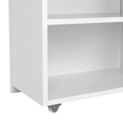 Comodino 4 ripiani bianco lucido 144x26x79h cm - Peridoto