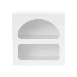 Comodini|Camera Da Letto > Dmora Comodino 3 ripiani 50x38x50h cm - Nara Bianco