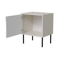 Comodino 1 ripiano beige 50x40x61h cm - Set di 2 comodini Ussana