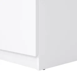 Comodino 1 ripiano bianco lucido 40x40x70h cm - Delfini