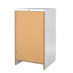 Comodino 1 ripiano bianco lucido 40x40x70h cm - Delfini