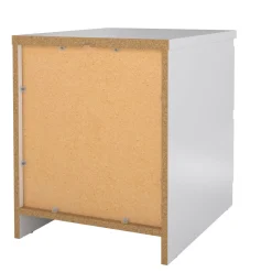 Comodino 1 ripiano bianco lucido 50x40x49h cm - Daiki
