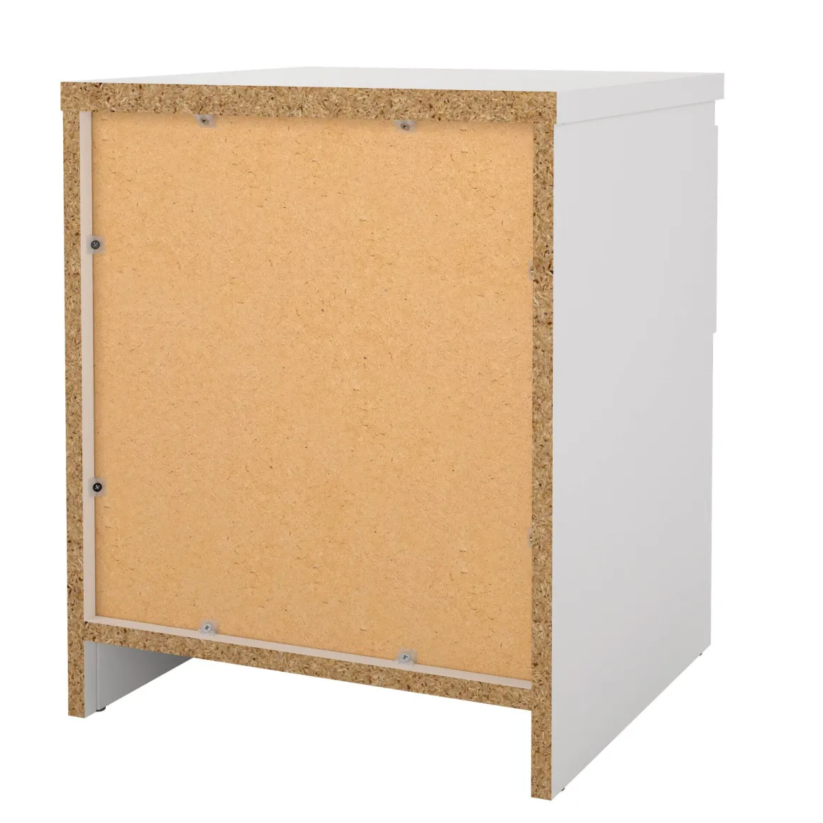 Comodino 1 ripiano bianco opaco 40x40x49h cm - Scolastica