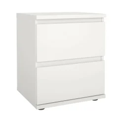 Comodini > Dmora Comodino 1 ripiano 40x34x48h cm - Albregio Bianco