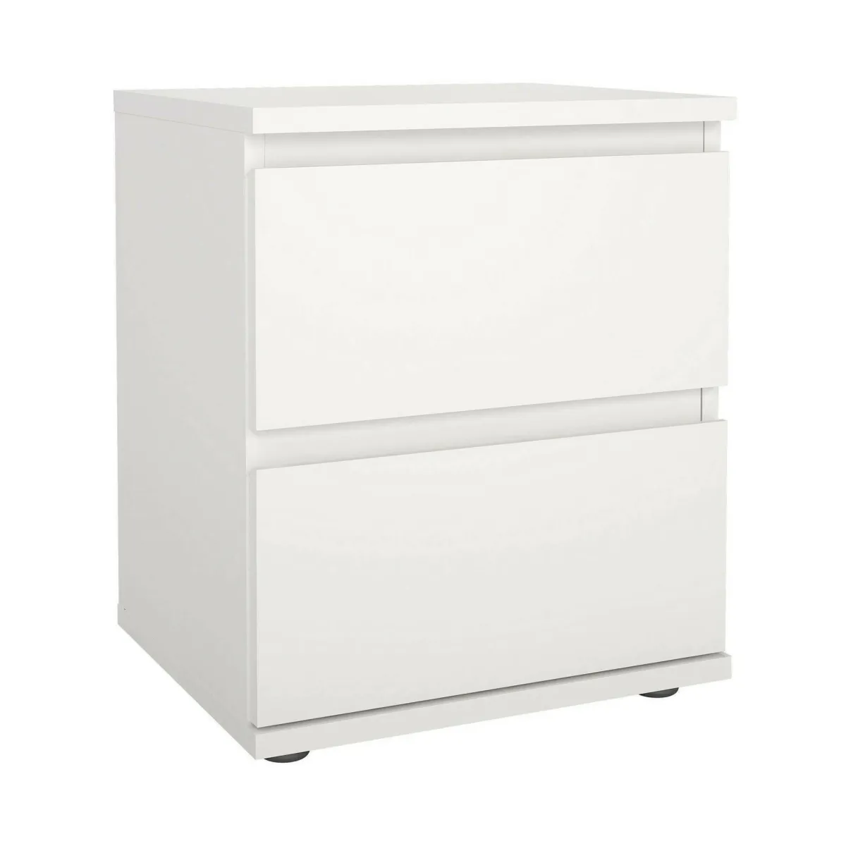 Comodini > Dmora Comodino 1 ripiano 40x34x48h cm - Albregio Bianco