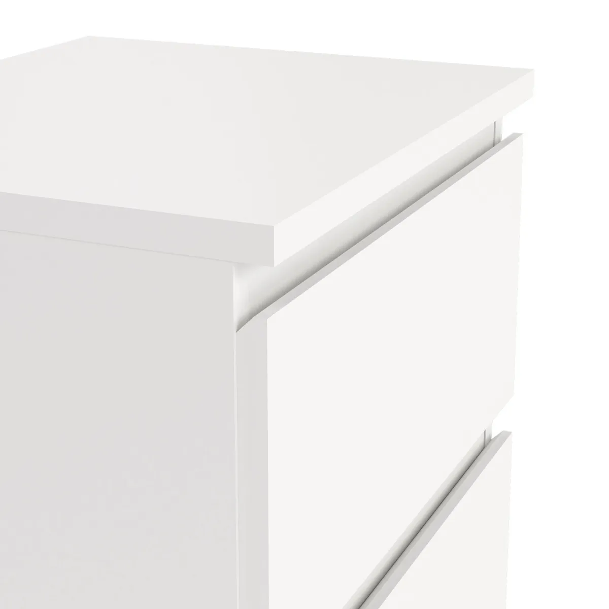 Comodini > Dmora Comodino 1 ripiano 40x34x48h cm - Albregio Bianco