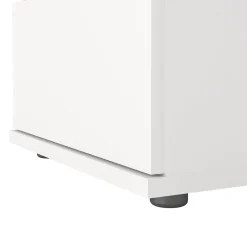 Comodini > Dmora Comodino 1 ripiano 40x34x48h cm - Albregio Bianco