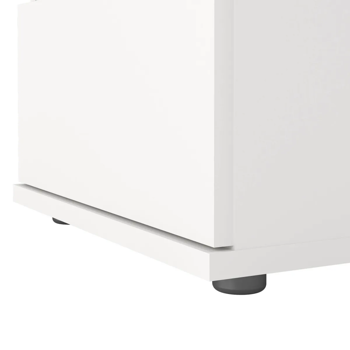 Comodini > Dmora Comodino 1 ripiano 40x34x48h cm - Albregio Bianco
