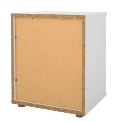 Comodini > Dmora Comodino 1 ripiano 40x34x48h cm - Albregio Bianco