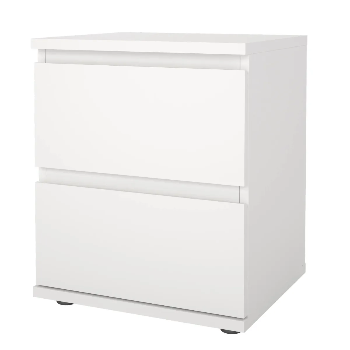 Comodini > Dmora Comodino 1 ripiano 40x34x48h cm - Albregio Bianco